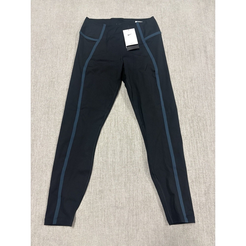 New Nike One Dri-Fit High-Waist Leggings Women's Large Gentle Support 7/8 Length